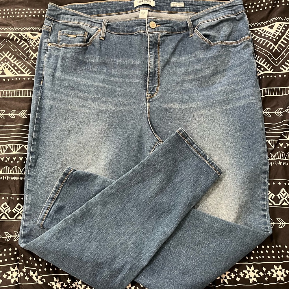 Nine West Women's Medium Blue Skinny Jeans